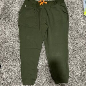 FIGS Zamora Jogger Scrub Pants Women's 3XLP Green NWT